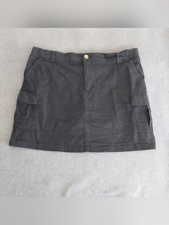 Lee Pants - Lee Black Cargo Skort Regular Fit Mid Rise Plus Size 18M Stretch Utility